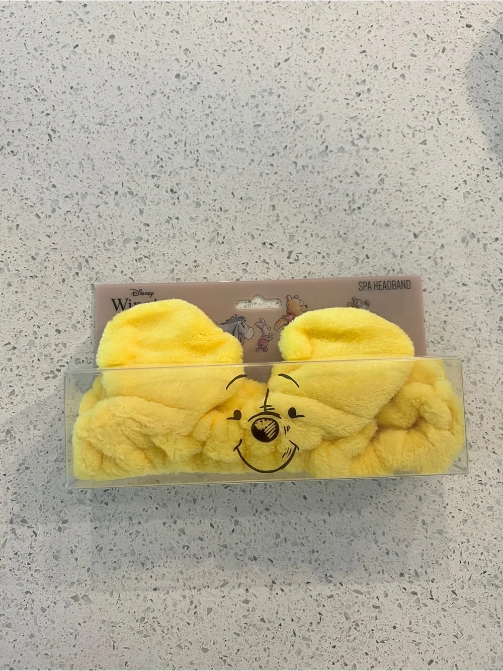Disney Yellow Winnie the Pooh Plush Spa Headband with Ears